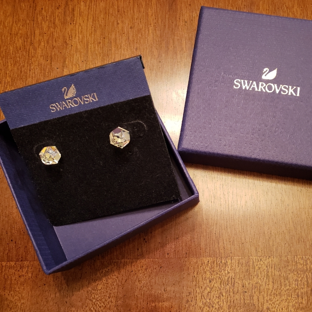 Swarovski stud earrings